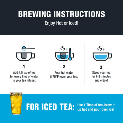 - Chinese Gunpowder, Slenderizer Loose Leaf Green Tea, Traditional Smoky Green Tea, Medium Caffeine, Gmo-Free, Make Hot or Iced Tea & Brews up to 50 Cups - 5 Ounce Refillable Tin
