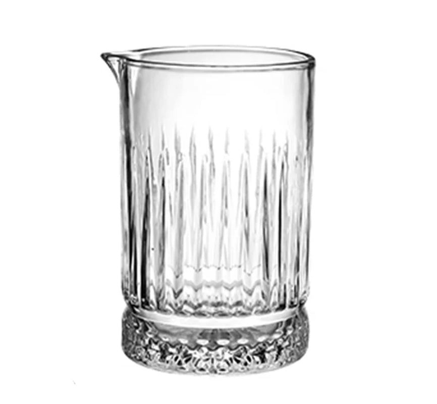 Cocktail Mixing Glass Bartender Beaker Cocktail Stirring Glass with Thick Weighted Bottom Professional Bar Beaker Mixing Glass