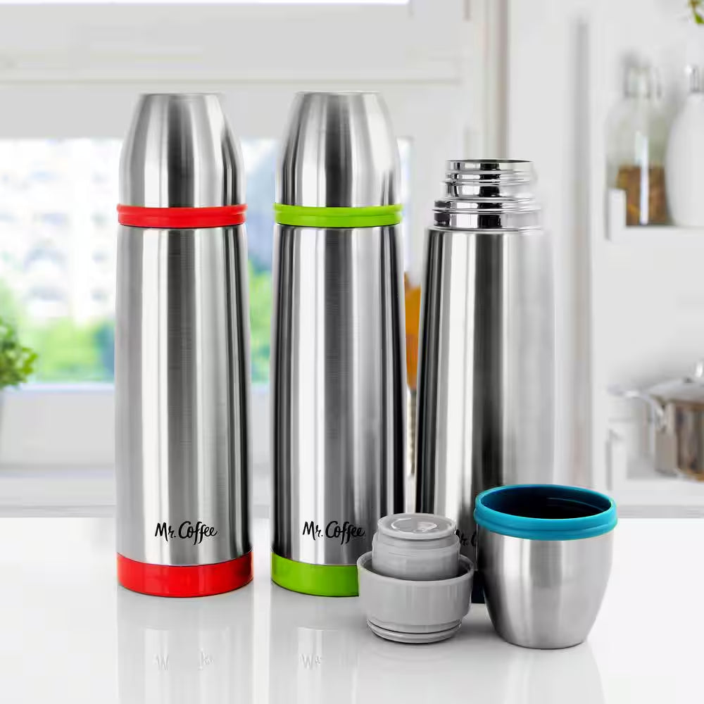 Altona 27 Oz. Assorted Colors Stainless Steel Thermal Travel Bottles (Set of 3)