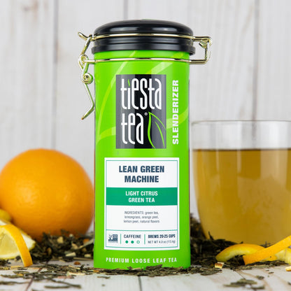 Premium Loose Leaf Light Citrus Green Tea 50 Cups for Refreshing Brews