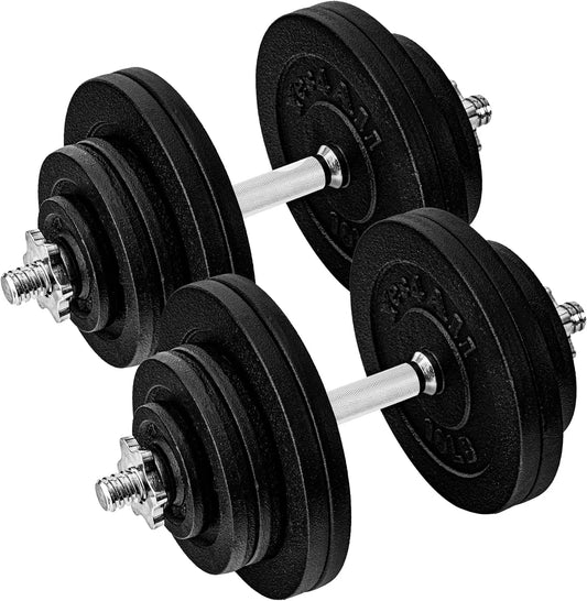 135Lbs - Dumbbell Cast Iron Adjustable - Brown Box