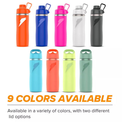 Gatorade 22Oz Stainless Steel Twist Cap Water Bottle