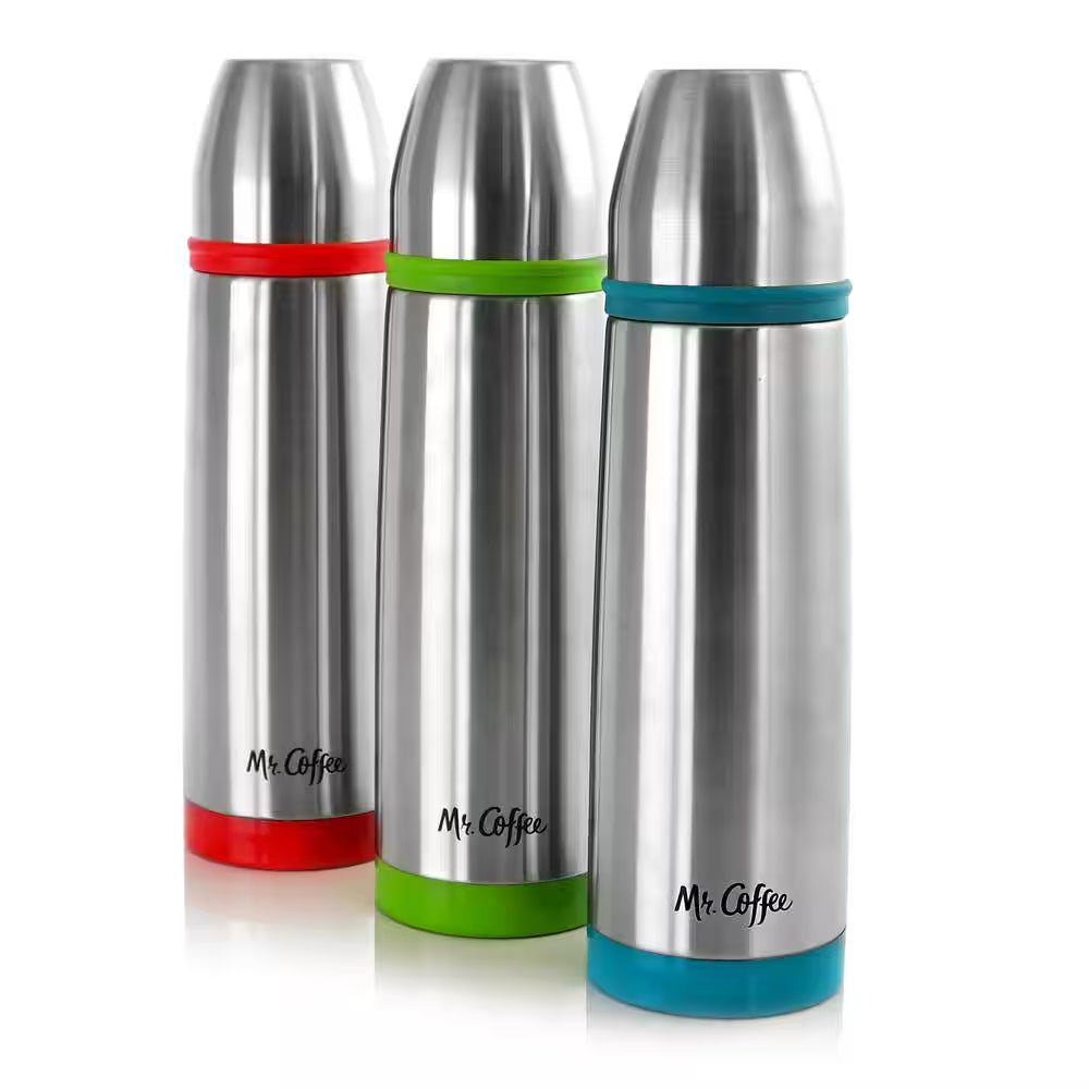 Altona 27 Oz. Assorted Colors Stainless Steel Thermal Travel Bottles (Set of 3)
