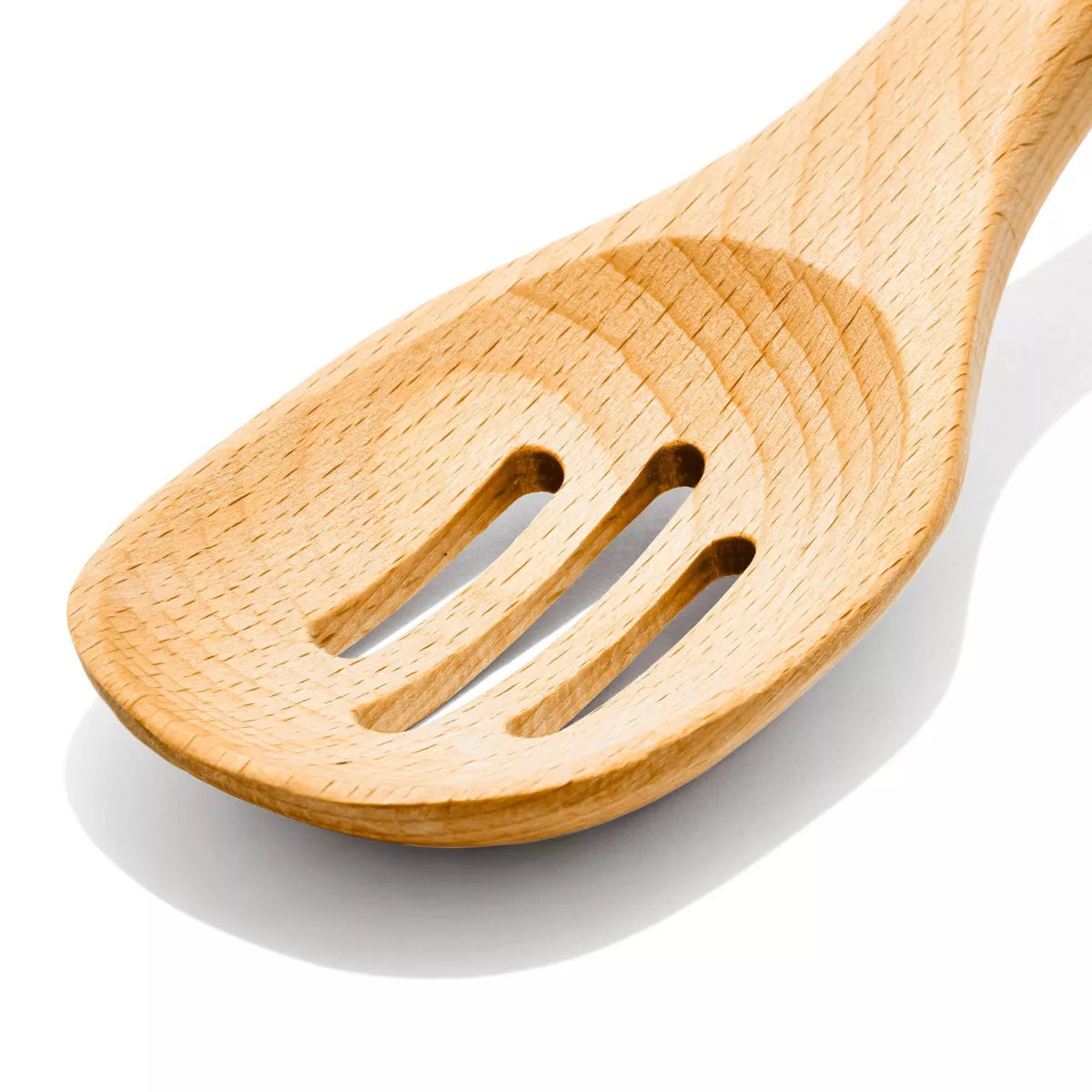 OXO 3Pc Wooden Utensil Set: Turner, Spoon & Slotted Spoon for Cooking & Kitchen Use, Hand Wash, Adult, Brown
