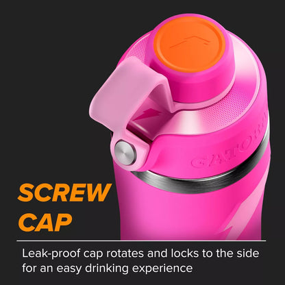 Gatorade 22Oz Stainless Steel Twist Cap Water Bottle