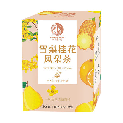 Pineapple Osmanthus Snow Pear Tea Triangle Dried Kumquat Osmanthus Snow Pear Tea Bag