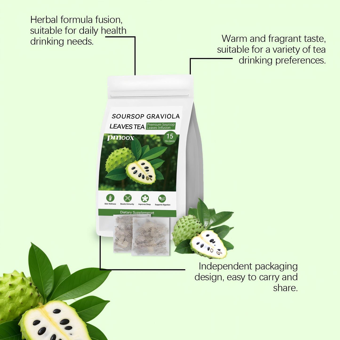 Qingrun Annona Fruit Leaves Herbal Tea