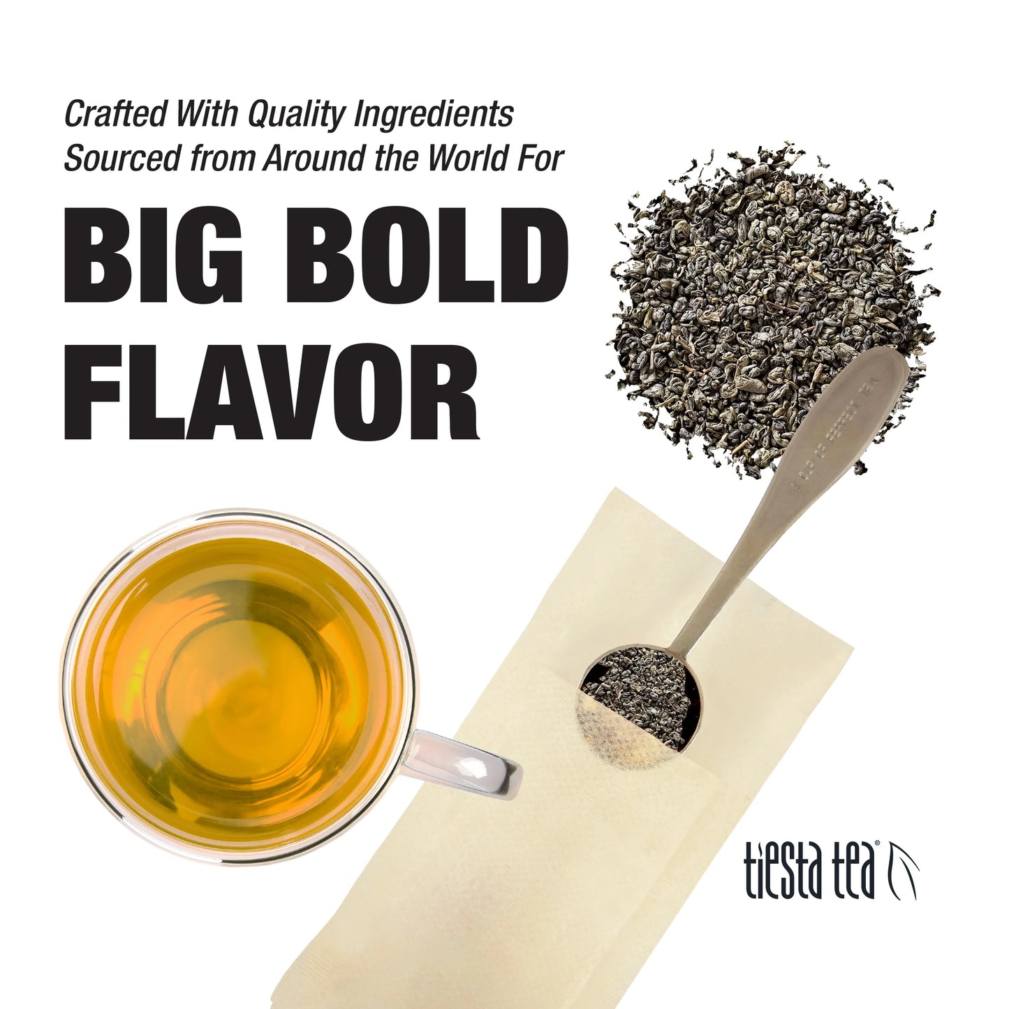 - Chinese Gunpowder, Slenderizer Loose Leaf Green Tea, Traditional Smoky Green Tea, Medium Caffeine, Gmo-Free, Make Hot or Iced Tea & Brews up to 50 Cups - 5 Ounce Refillable Tin