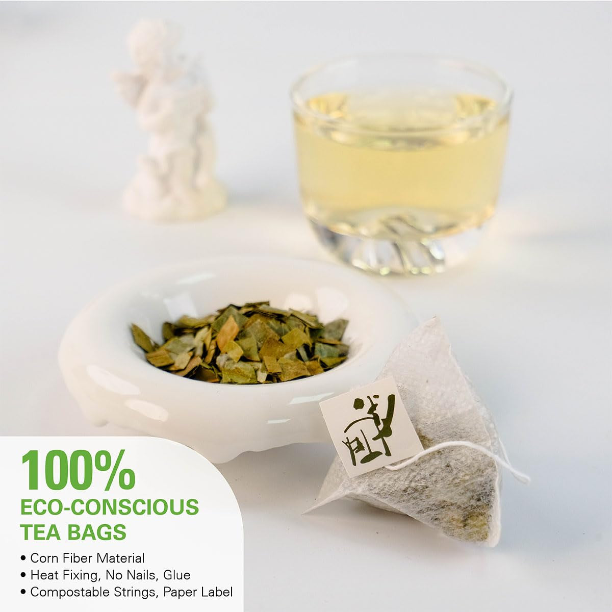 Soursop Leaves Tea Bags 50 Count, Made with 100% Pure Soursop Graviola/Guanabana Leaves, Natural Caffeine-Free Herbal Tea, Corn Fiber Tea Bags