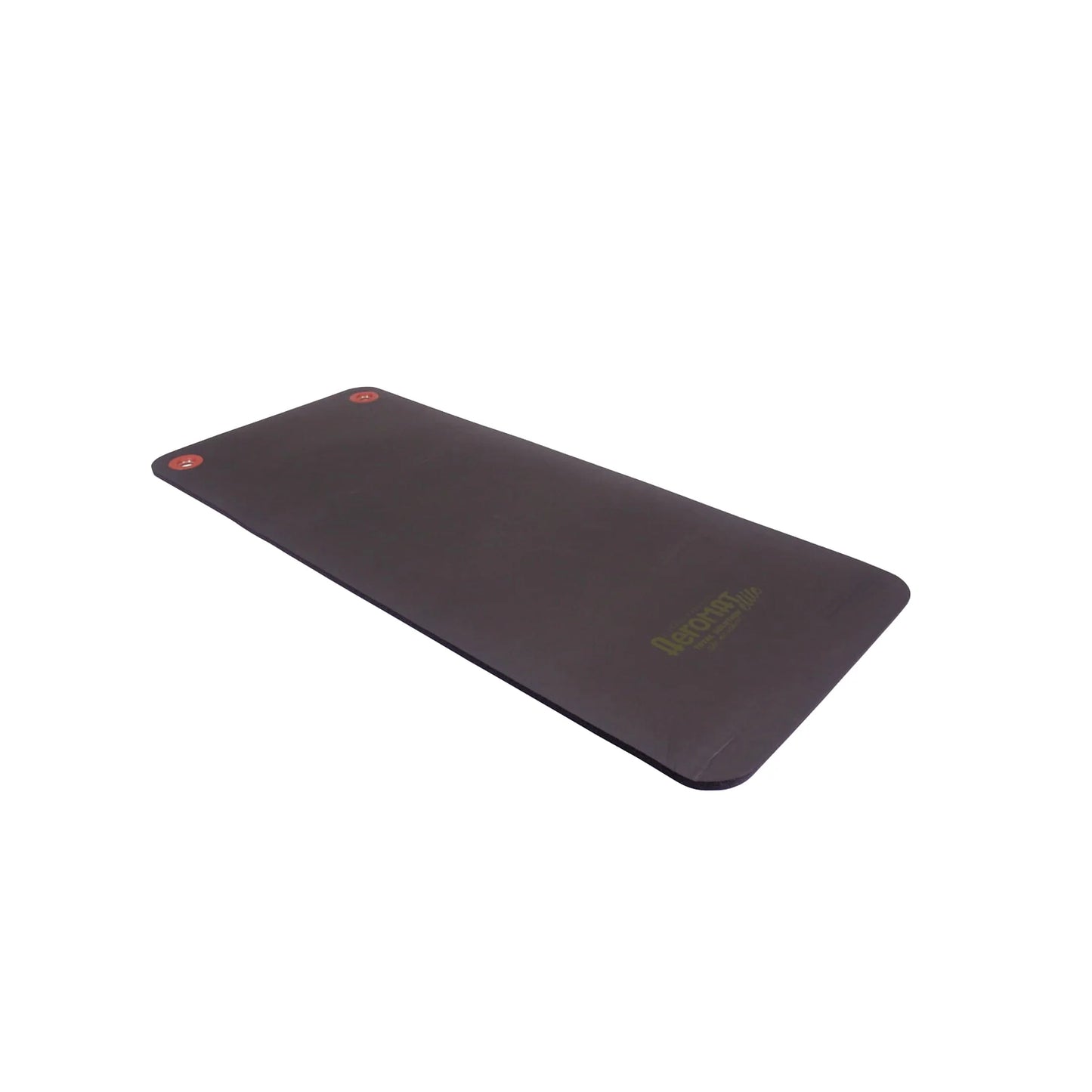 Aeromat Elite Workout Mat with Eyelets, 20" X 48" X 0.5", Phthalate-Free PVC Closed Cell Foam, Black