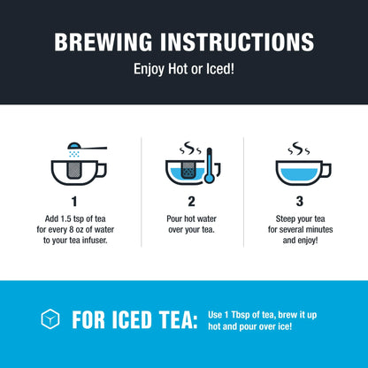 - Nutty Almond Cream, Relaxer Loose Leaf Fruit Tea, Caffeine Free, Gmo-Free, Make Hot or Iced Tea & Brews up to 50 Cups - 16Oz Bulk Pouch & 6.2Oz Refillabletin Combo
