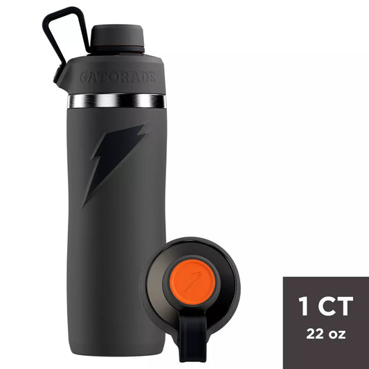 Gatorade 22Oz Stainless Steel Twist Cap Water Bottle