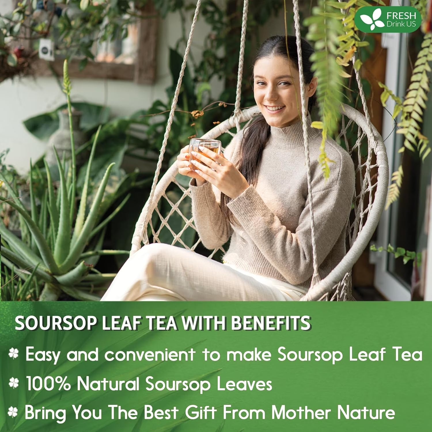 55+ Premium Soursop Graviola Dried Leaves, 55-60 Natural Leaves, Whole Soursop Leaves, Wildcrafted, Graviola, Soursop, Hoja Guanabana, Soursop Loose Leaf Herbal Tea, No Gluten, Vegan