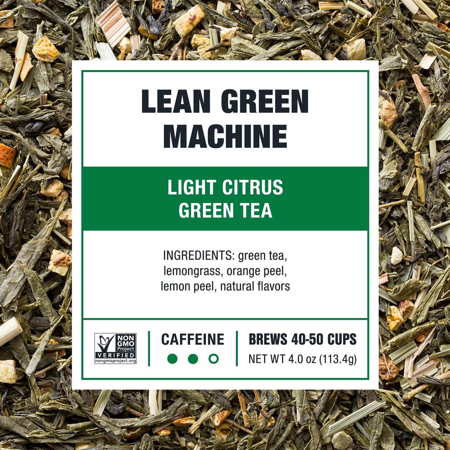 Premium Loose Leaf Light Citrus Green Tea 50 Cups for Refreshing Brews