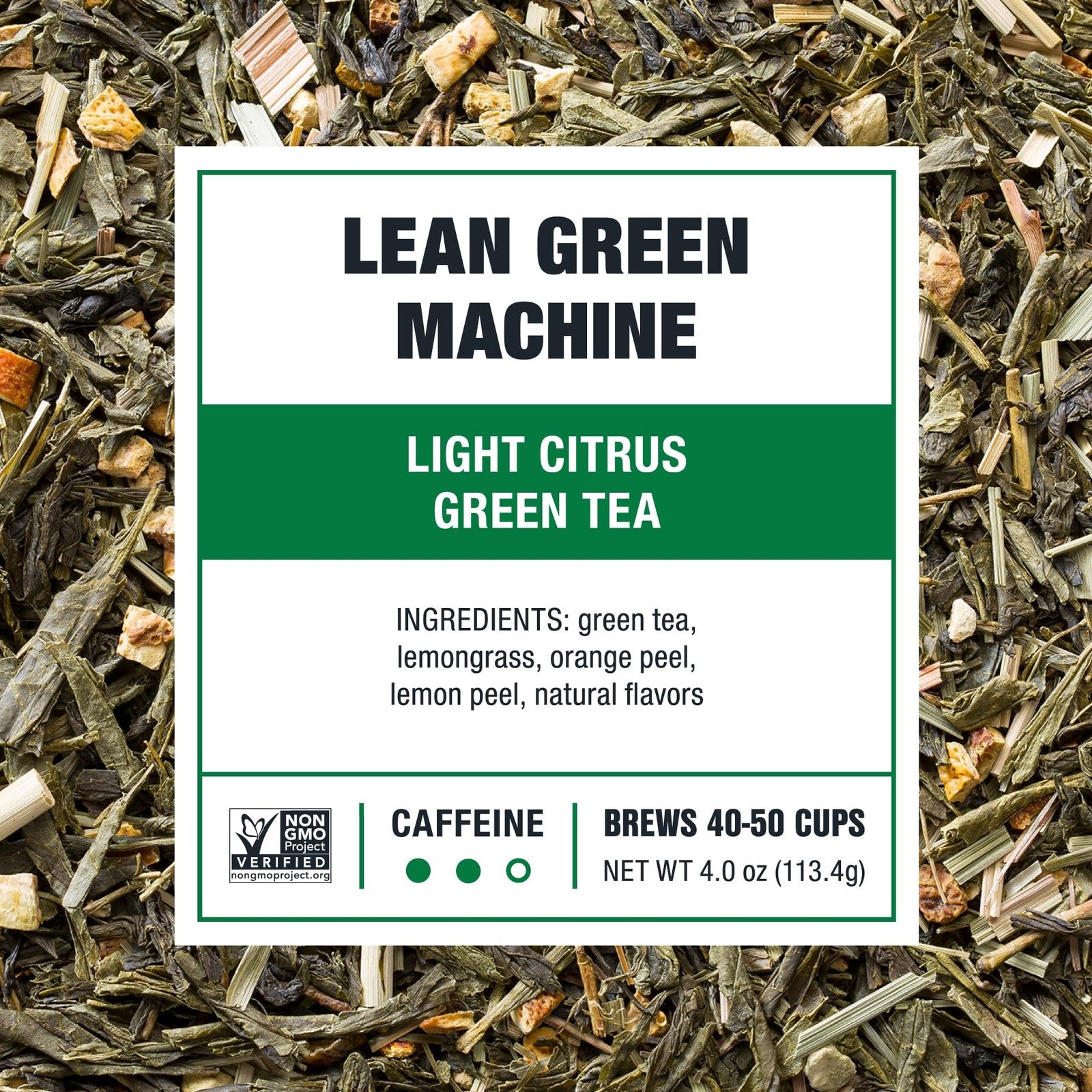 Premium Loose Leaf Light Citrus Green Tea 50 Cups for Refreshing Brews