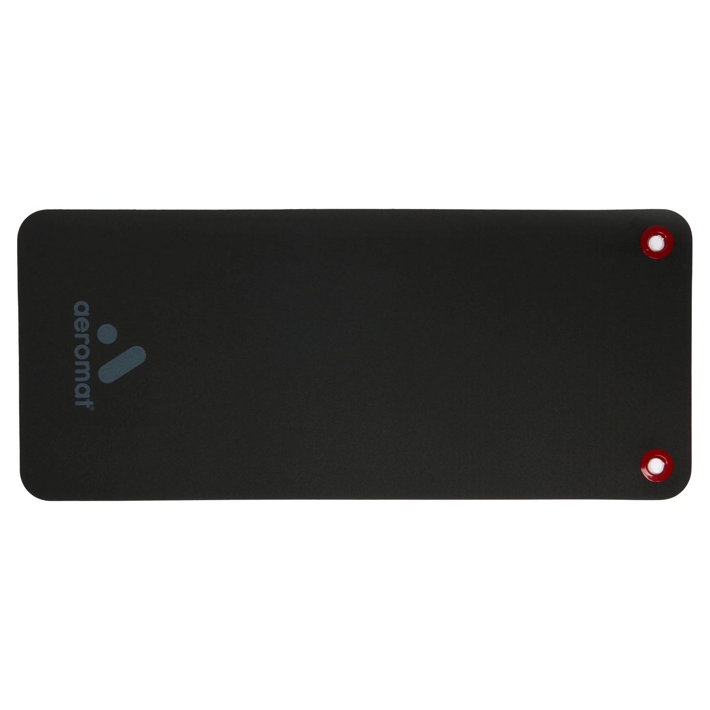 Aeromat Elite Workout Mat with Eyelets, 20" X 48" X 0.5", Phthalate-Free PVC Closed Cell Foam, Black