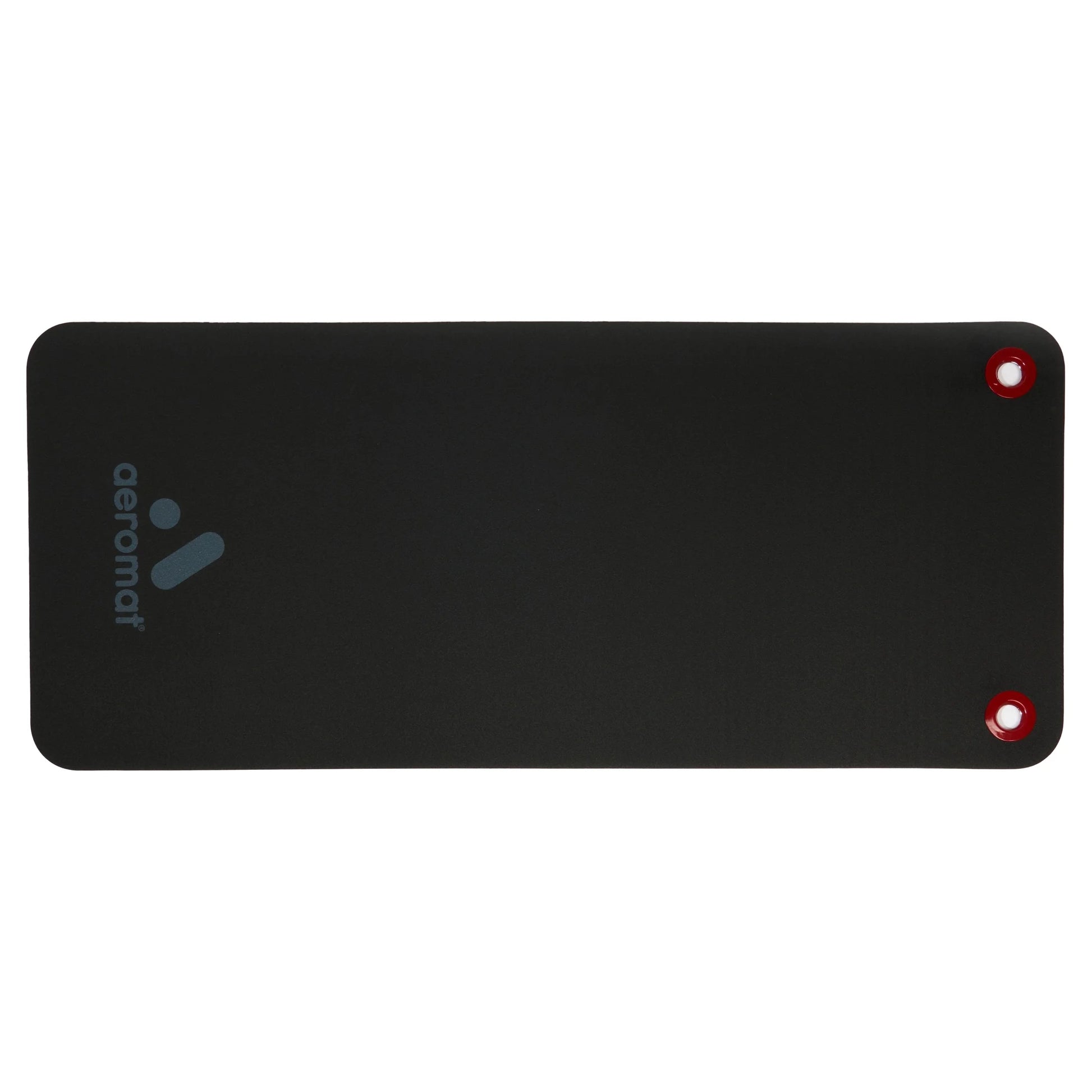 Aeromat Elite Workout Mat with Eyelets, 20" X 48" X 0.5", Phthalate-Free PVC Closed Cell Foam, Black