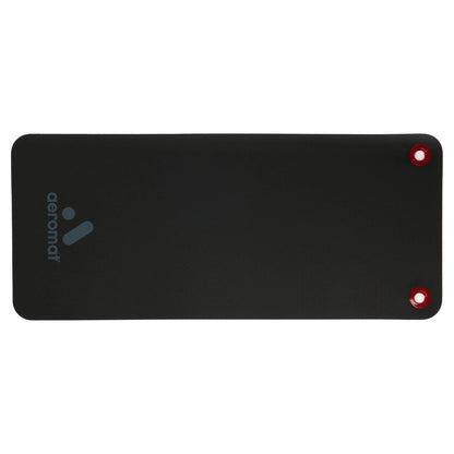Aeromat Elite Workout Mat with Eyelets, 20" X 48" X 0.5", Phthalate-Free PVC Closed Cell Foam, Black