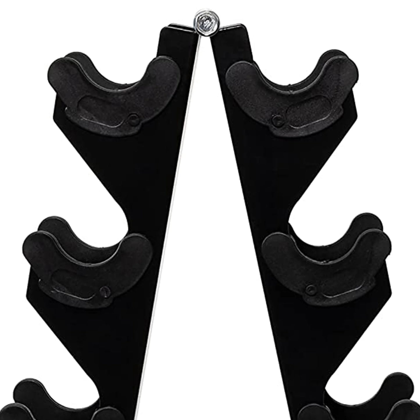 56 Lb Neoprene Coated Iron Dumbbell Hex Weights Set with Stand, Color-Coded