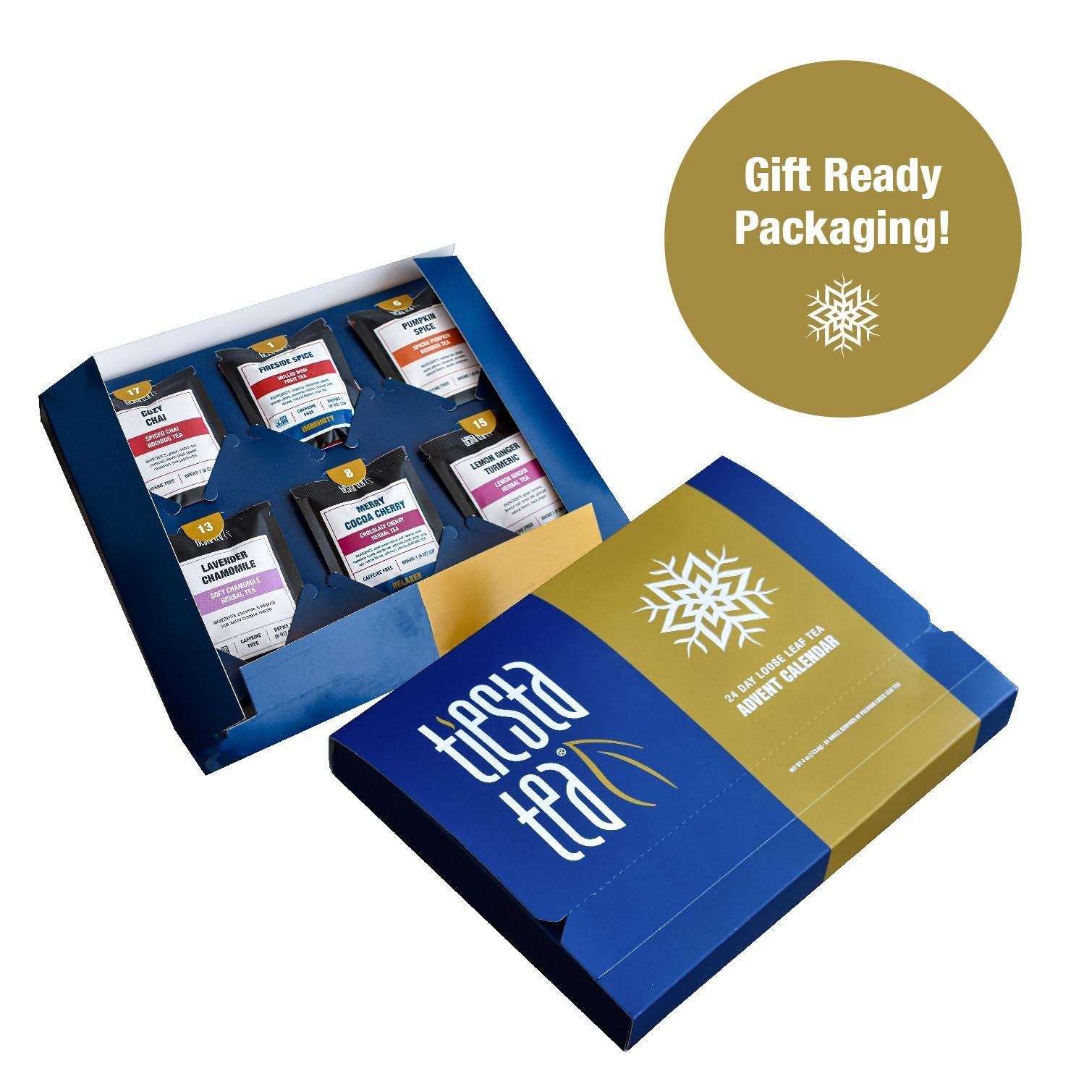 2024 Loose Leaf Tea Advent Calendar 24 Unique Tea Blends Holiday Gift Set